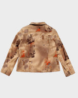 Y2k 00s Brown Reversible Jacket - L
