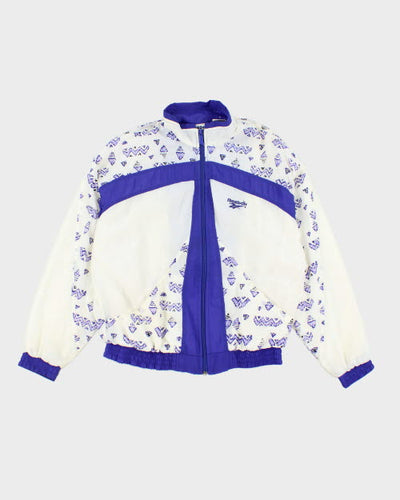 Vintage 80's Reebok Patterned Track Jacket - S