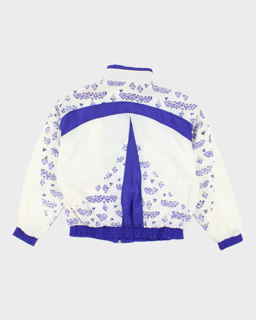 Vintage 80's Reebok Patterned Track Jacket - S