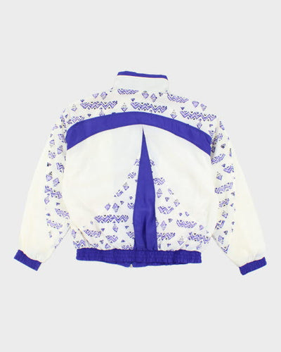 Vintage 80's Reebok Patterned Track Jacket - S