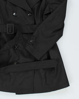 Guess Black Trench Coat - L