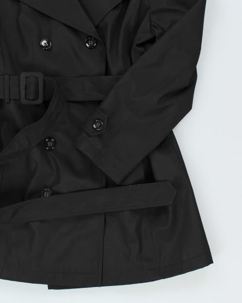 Guess Black Trench Coat - L