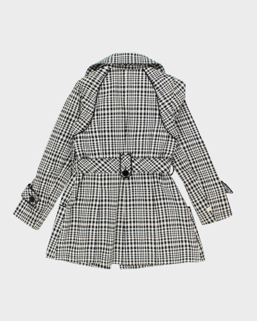 Soia & Kyo Check Trench Coat - M