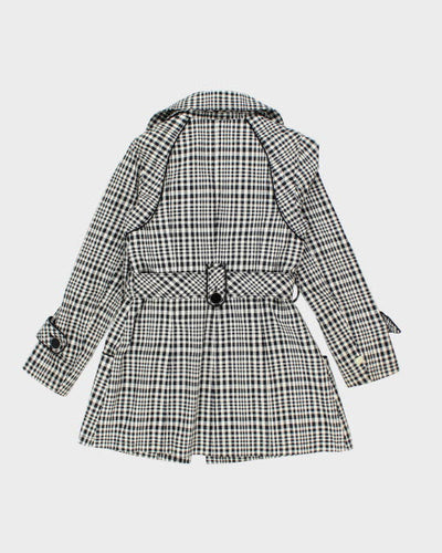 Soia & Kyo Check Trench Coat - M
