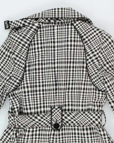 Soia & Kyo Check Trench Coat - M