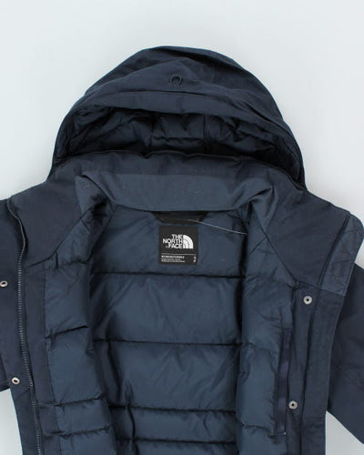 Vintage The North Face Women's Long Quilted Outdoors Jacket - S