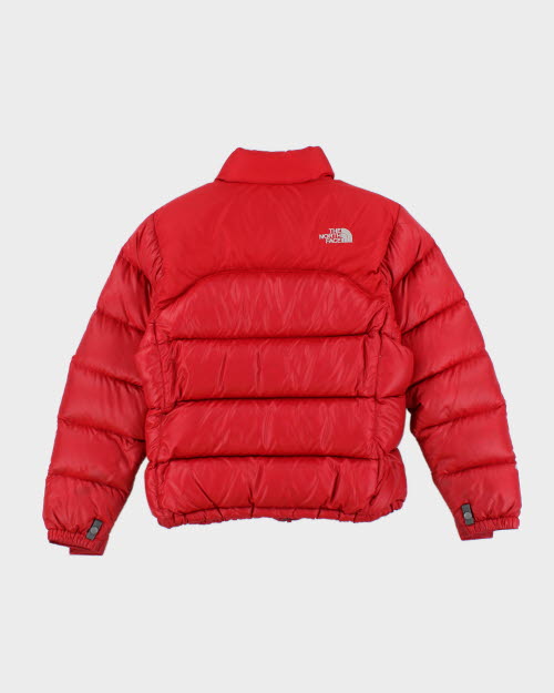 Red puffer jacket north face on sale