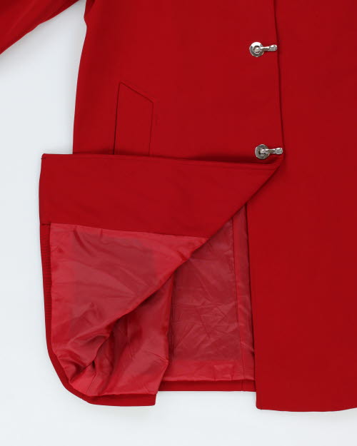 London Fog Red Hooded Mac - L