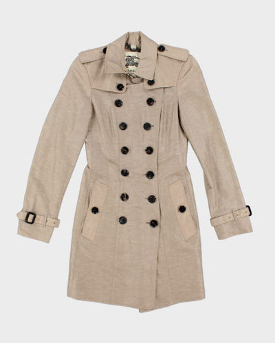 Burberry Silk & Linen Coat - XS
