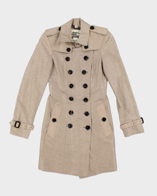 Burberry Silk & Linen Coat - XS