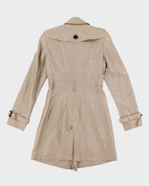 Burberry Silk &amp; Linen Coat - XS