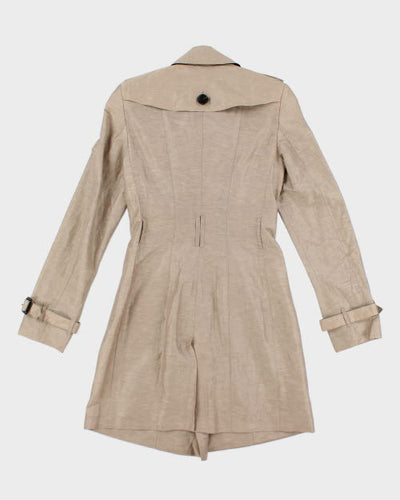 Burberry Silk & Linen Coat - XS