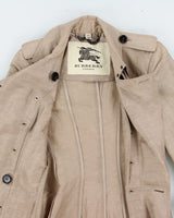 Burberry Silk &amp; Linen Coat - XS