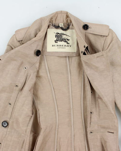 Burberry Silk & Linen Coat - XS