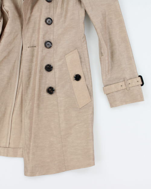 Burberry Silk & Linen Coat - XS