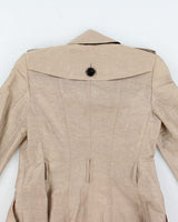 Burberry Silk &amp; Linen Coat - XS