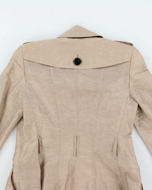 Burberry Silk & Linen Coat - XS