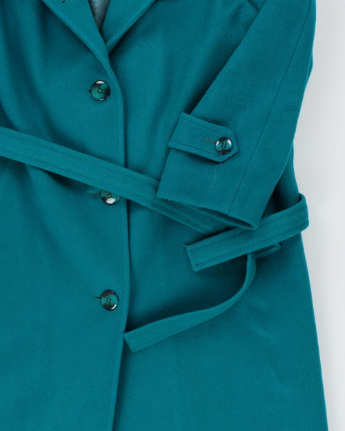 London Fog Wool Long Coat - M