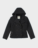 Vintage 90's Fiorucci Hooded Pea Coat - M
