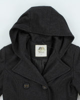 Vintage 90's Fiorucci Hooded Pea Coat - M