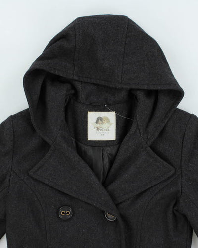 Vintage 90's Fiorucci Hooded Pea Coat - M
