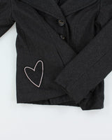 Vintage 90's Fiorucci Hooded Pea Coat - M