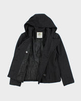 Vintage 90's Fiorucci Hooded Pea Coat - M