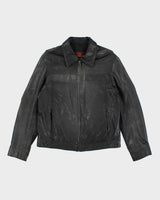 Vintage 2000's Danier Zip Up Biker Leather Jacket - M