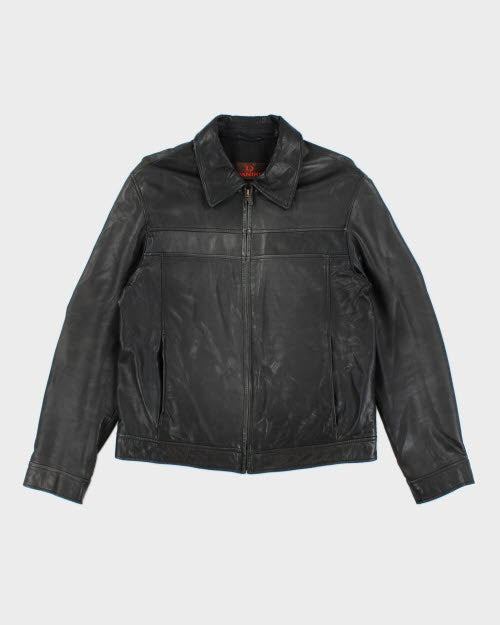 Vintage 2000's Danier Zip Up Biker Leather Jacket - M
