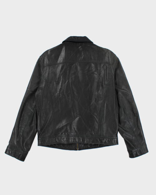 Vintage 2000's Danier Zip Up Biker Leather Jacket - M