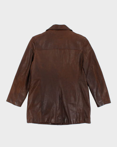 Vintage OHH Double Breasted Button Up Leather Jacket - L