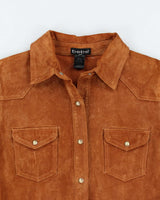 Y2k 00s Bebe Suede Shacket - L