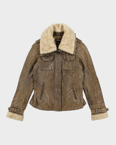 Danier Green Leather Jacket - XS