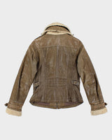 Danier Green Leather Jacket - XS
