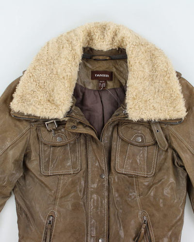 Danier Green Leather Jacket - XS