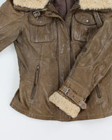Danier Green Leather Jacket - XS