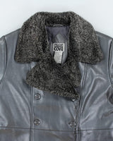 Vintage Pelican Cove Silver Faux Leather Jacket - M