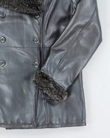 Vintage Pelican Cove Silver Faux Leather Jacket - M