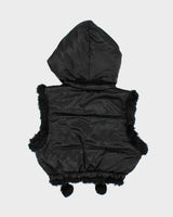 Y2k 00s Bebe Rabbit Fur Lined Bodywarmer - S
