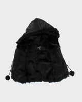Y2k 00s Bebe Rabbit Fur Lined Bodywarmer - S