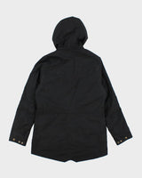 Barbour Black Hooded Jacket - M