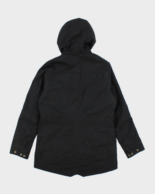 Barbour Black Hooded Jacket - M
