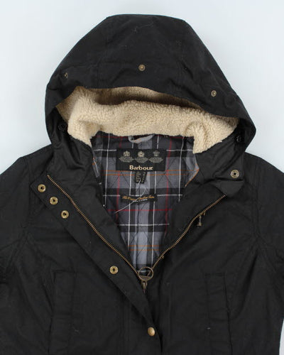 Barbour Black Hooded Jacket - M