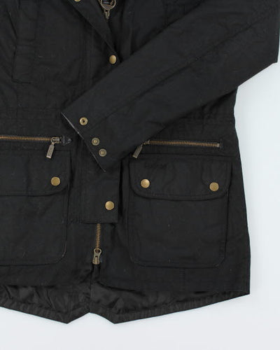 Barbour Black Hooded Jacket - M