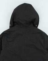 Barbour Black Hooded Jacket - M