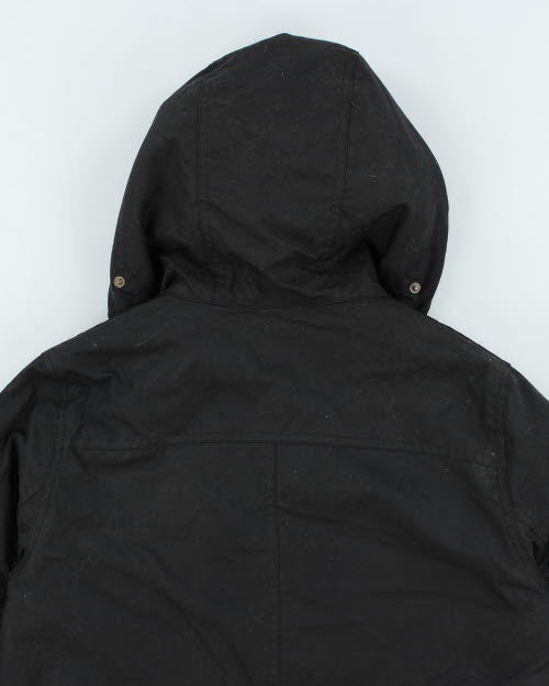 Barbour Black Hooded Jacket - M