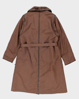 London Fog Fur Lined Long Coat - L