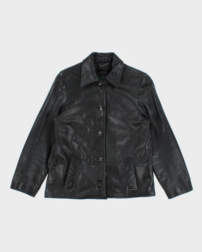 Vintage 90's Danier Button Up Leather Jacket - S