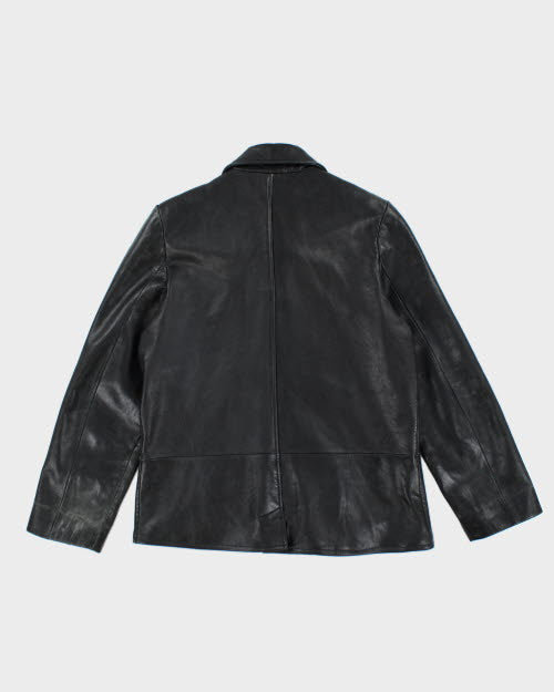 Vintage 90's Danier Button Up Leather Jacket - S