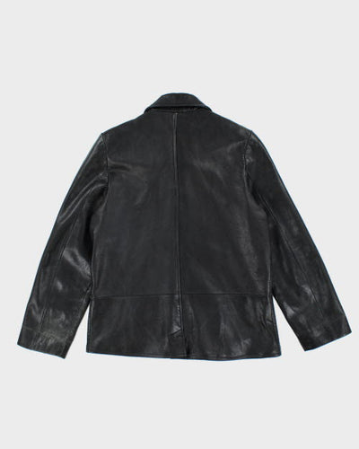 Vintage 90's Danier Button Up Leather Jacket - S
